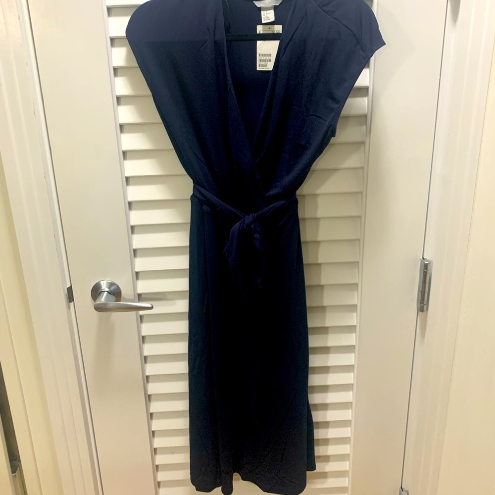 H&M Aline dress navy blue